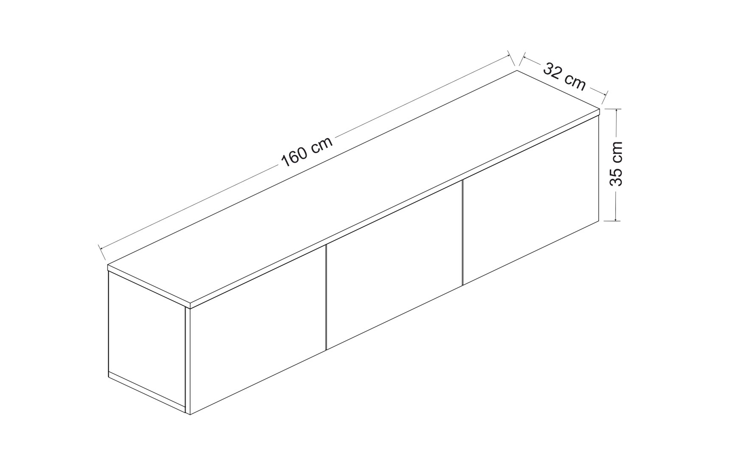 Modul TV Neon, decor travertin  2